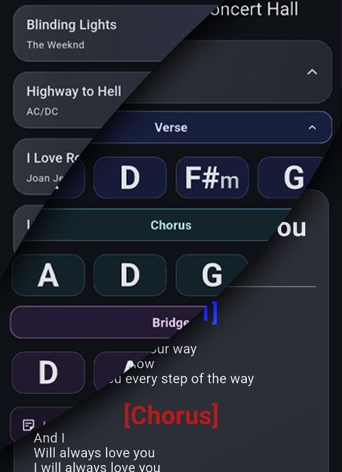 Concert App workflow preview