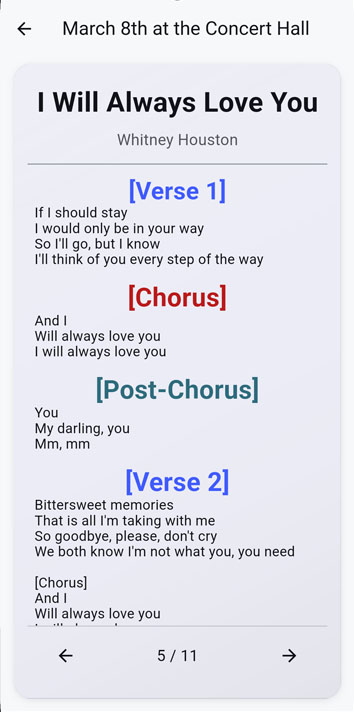 Concert App screenshot 2